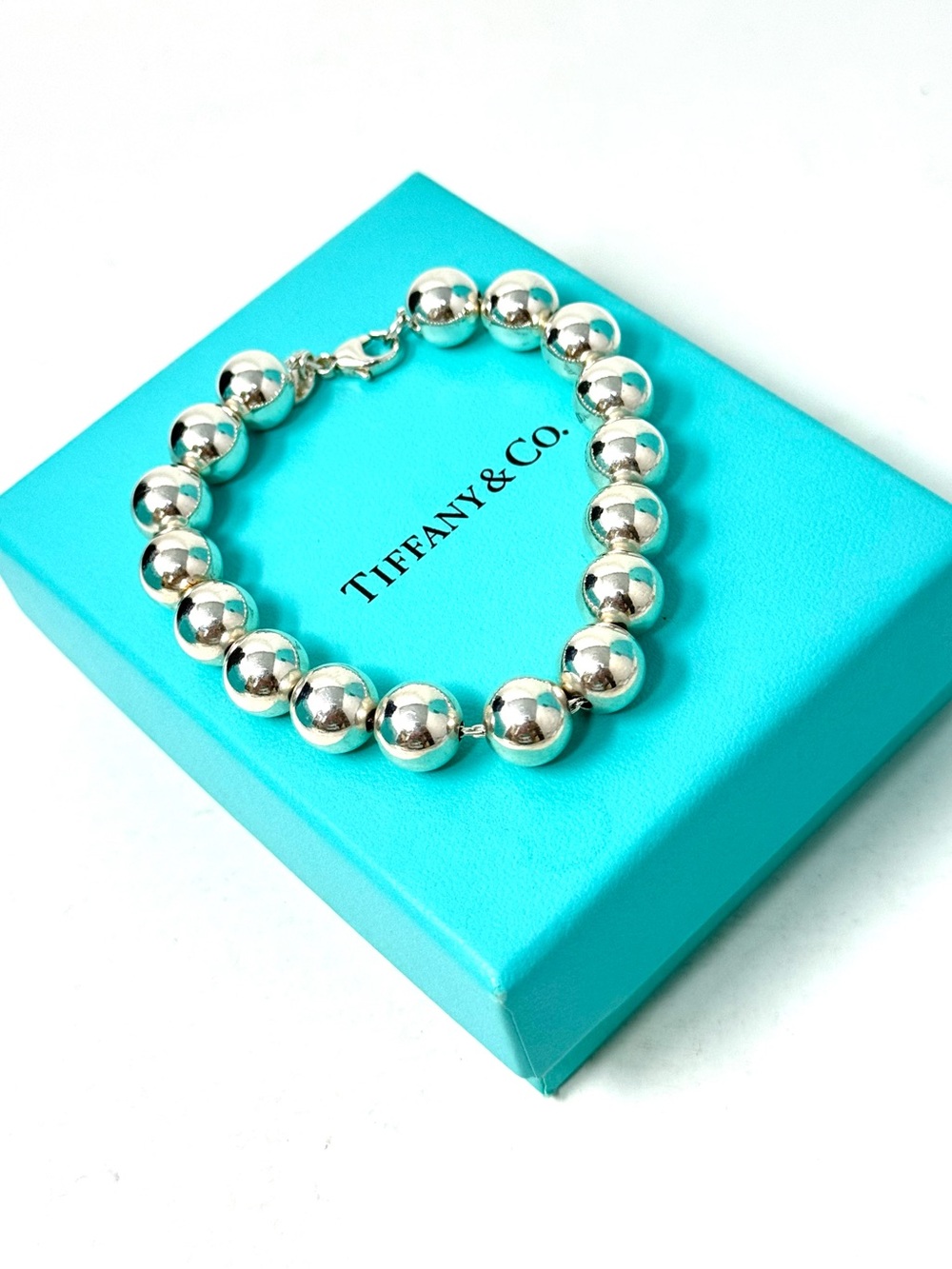 Authentic Tiffany & Co. Ball Beaded 10mm Bracelet. - Picture 6 of 10